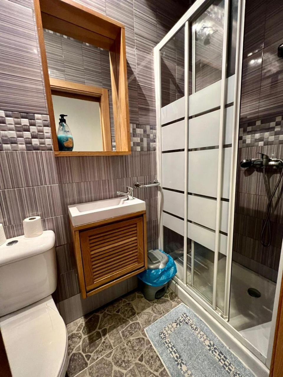 Hostal Milan Аликанте Экстерьер фото Bathroom with shower enclosure